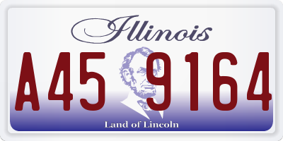 IL license plate A459164
