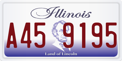 IL license plate A459195