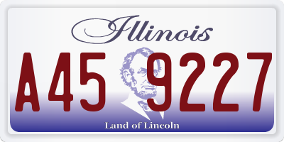 IL license plate A459227