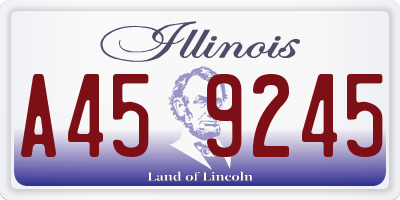 IL license plate A459245