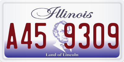 IL license plate A459309