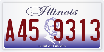 IL license plate A459313