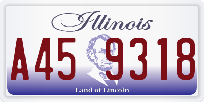 IL license plate A459318
