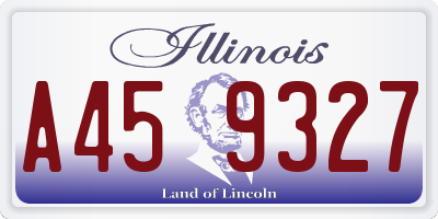IL license plate A459327