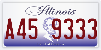 IL license plate A459333