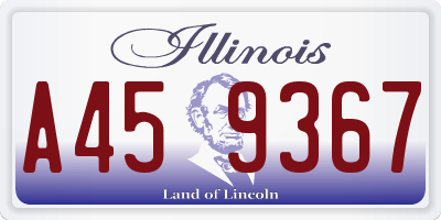 IL license plate A459367