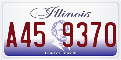 IL license plate A459370
