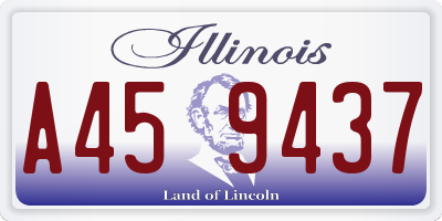 IL license plate A459437