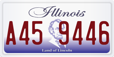 IL license plate A459446