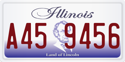 IL license plate A459456