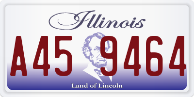 IL license plate A459464