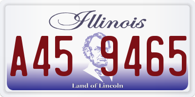 IL license plate A459465