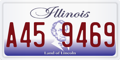 IL license plate A459469