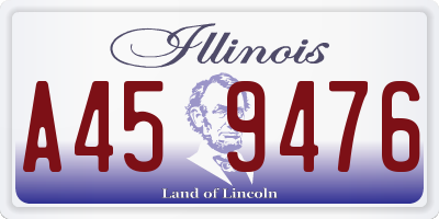 IL license plate A459476