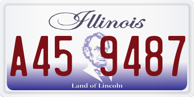 IL license plate A459487