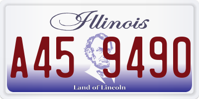 IL license plate A459490