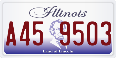 IL license plate A459503