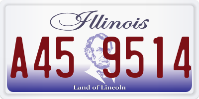IL license plate A459514