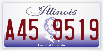 IL license plate A459519