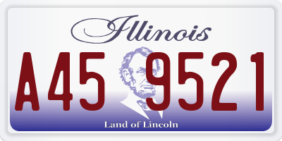 IL license plate A459521