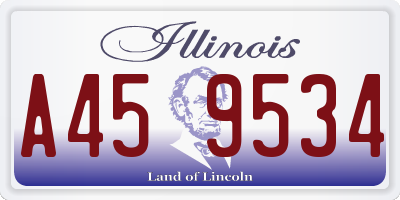 IL license plate A459534