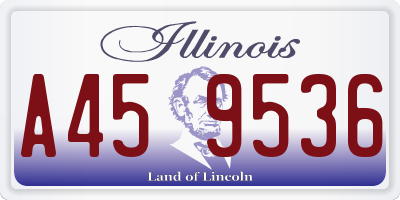 IL license plate A459536