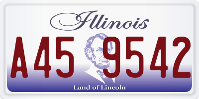 IL license plate A459542