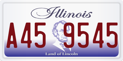 IL license plate A459545