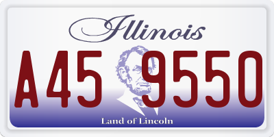 IL license plate A459550