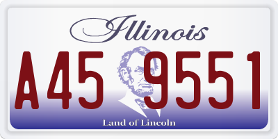 IL license plate A459551
