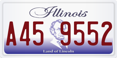 IL license plate A459552