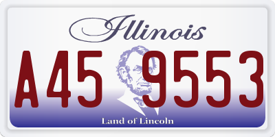 IL license plate A459553