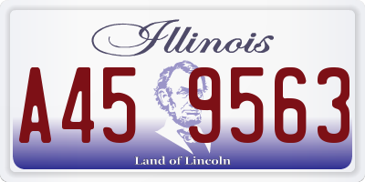 IL license plate A459563