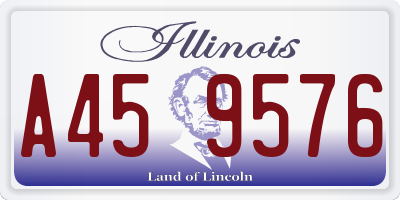 IL license plate A459576