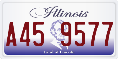 IL license plate A459577