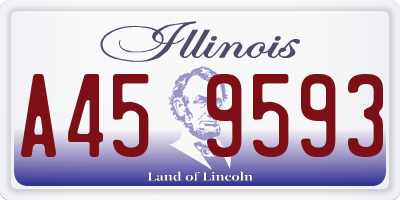 IL license plate A459593