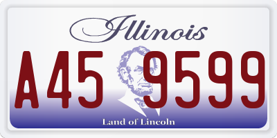 IL license plate A459599