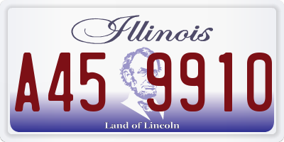 IL license plate A459910