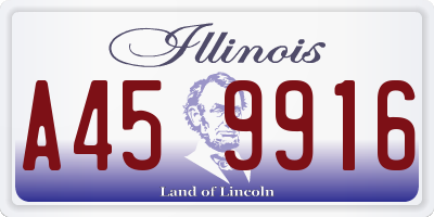 IL license plate A459916