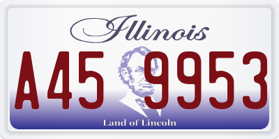IL license plate A459953