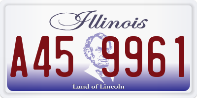 IL license plate A459961