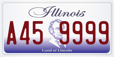 IL license plate A459999