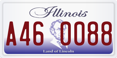 IL license plate A460088