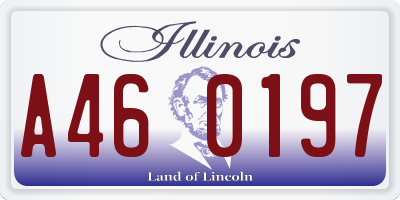 IL license plate A460197
