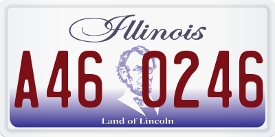 IL license plate A460246
