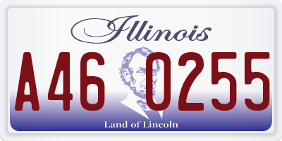 IL license plate A460255