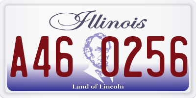 IL license plate A460256