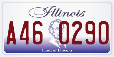 IL license plate A460290