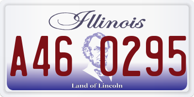 IL license plate A460295