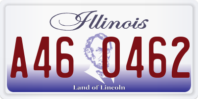 IL license plate A460462